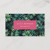 熱帯植物学 名刺 (正面)