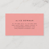 熱帯植物学 名刺 (裏面)