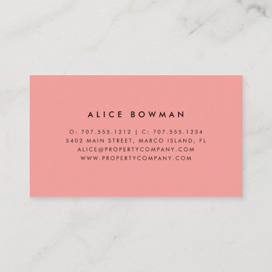 熱帯植物学 名刺 (裏面)