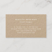 熱帯植物学 | Kraft 名刺 (裏面)