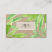 熱帯植物学 | Kraft 名刺 (正面)