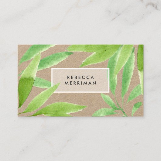 熱帯植物学 | Kraft 名刺 (正面)