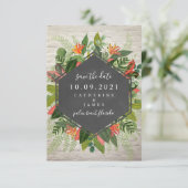 熱帯植物性のレンガが日付を保存 セーブザデート (スタンド正面)