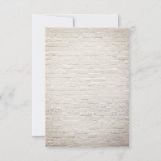 熱帯植物性のレンガが日付を保存 セーブザデート (裏面)