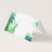 熱帯植物性の葉のサンキューカード (裏面)