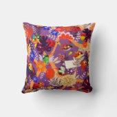 熱帯植物性ジャングルバードフラワーパラダイス クッション (裏面)