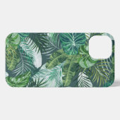 熱帯植物性パーム葉のパターン iPhoneケース (裏面横)