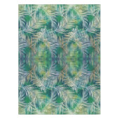 熱帯植物性パーム葉グリーン テーブルクロス (正面)