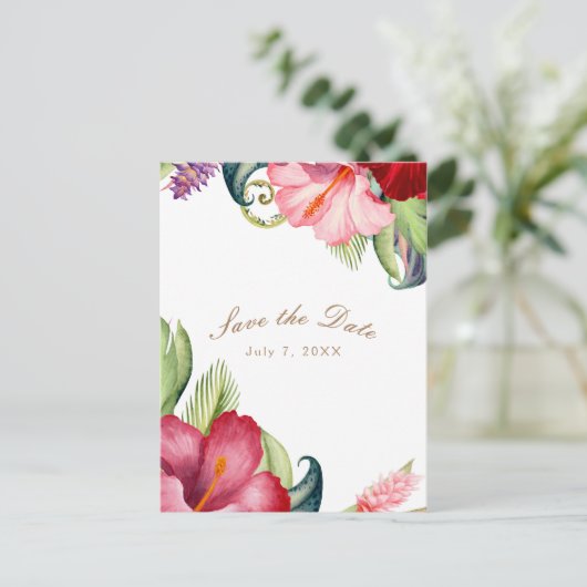 熱帯植物性フローラアロハザデイト 案内ポストカード (スタンド正面)