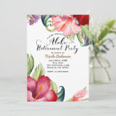 熱帯植物性フローラアロハリタイアメントパーティー 招待状 (スタンド正面)