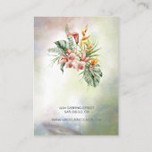 熱帯植物性フローラネックレスディスプレイ 名刺 (裏面)