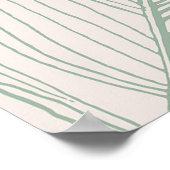 熱帯植物性フローラパイナップル金ゴールド赤面 ポスター (角)