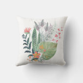 熱帯植物性フローラ パーソナライズされた クッション (裏面)
