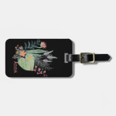 熱帯植物性フローラ パーソナライズされた ラゲッジタグ (正面横)