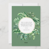 熱帯植物性メレカリキマカクリスマスフォト シーズンカード (裏面)