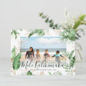 熱帯植物性メレカリキマカクリスマスフォト シーズンカード (スタンド正面)