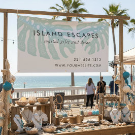 熱帯植物性モンステラ葉事業 横断幕