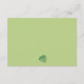 熱帯植物性結婚式のレセプションカード エンクロージャーカード (裏面)