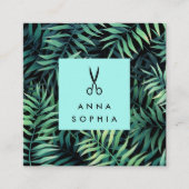 熱帯植物性美容師 スクエア名刺 (正面)