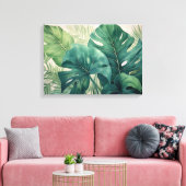 熱帯植物性至福 キャンバスプリント (インサイチュ (リビング))