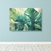 熱帯植物性至福 キャンバスプリント (インサイチュ (ウッドフロア))