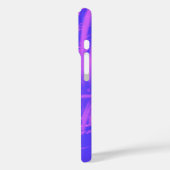 熱帯植物性葉パープルグラデーションピンク Case-Mate iPhoneケース (裏面 / 左)