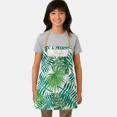 熱帯植物性葉植物模様。 エプロン (インサイチュ)