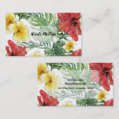 熱帯植物性離れフローラフラワーシック 名刺 (正面/裏面)