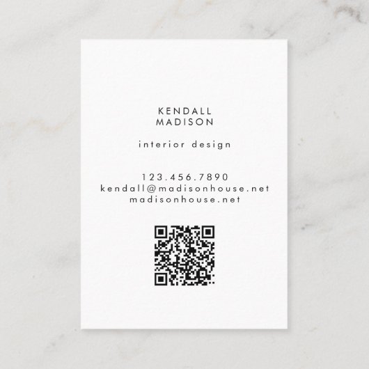 熱帯植物性QRコモダンード 名刺 (裏面)