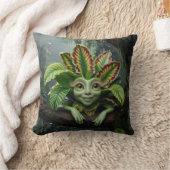 熱帯植物枕 クッション (ブランケット)