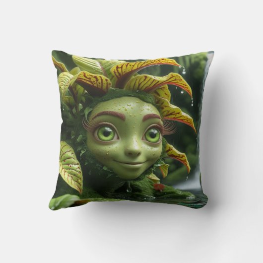 熱帯植物枕 クッション (裏面)