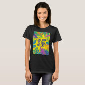 熱帯植物植物への葉の寿命 Tシャツ (正面フル)