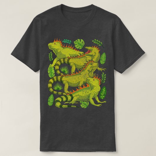 熱帯植物爬虫類所有者ペットトカゲ愛好家エクソ Tシャツ (デザイン正面)