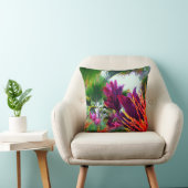 熱帯植物相およびシュロの葉 クッション (椅子)