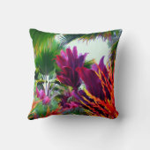 熱帯植物相およびシュロの葉 クッション (裏面)