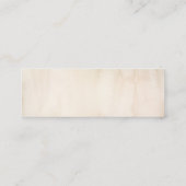 熱帯植物結婚のウェブサイトまたはギフト登録 スキニー名刺 (裏面)