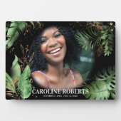 熱帯植物群葉写真記念碑 フォトプラーク (正面)