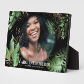 熱帯植物群葉写真記念碑 フォトプラーク (側面)