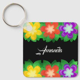 熱帯植物花 キーホルダー