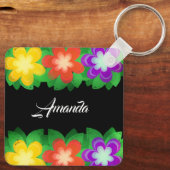 熱帯植物花 キーホルダー (裏面)