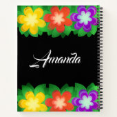 熱帯植物花 ノートブック (裏面)