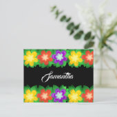 熱帯植物花 ポストカード (スタンド正面)