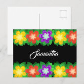 熱帯植物花 ポストカード (正面/裏面)