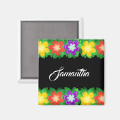 熱帯植物花 マグネット (正面/裏面)