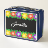 熱帯植物花 メタルランチボックス (裏面)