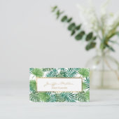 熱帯植物葉の葉柄。 名刺 (スタンド正面)