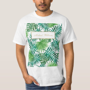 熱帯植物葉の葉柄。 Tシャツ