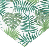 熱帯植物葉 ロングテーブルランナー (コーナー)