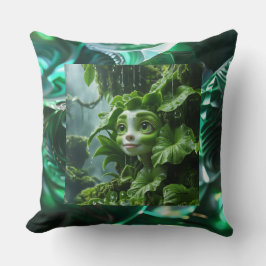 熱帯植物装飾用クッション クッション