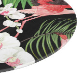 熱帯植物鳥色イラストレーション カッティングボード (角)